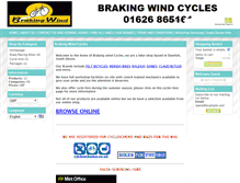 Tablet Screenshot of brakingwindcycles.co.uk
